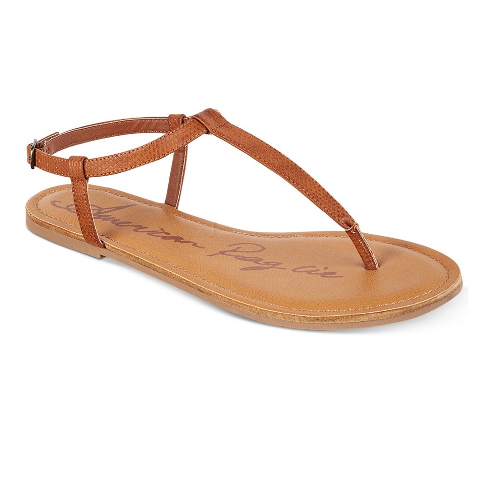 Flat T-strap Sandals